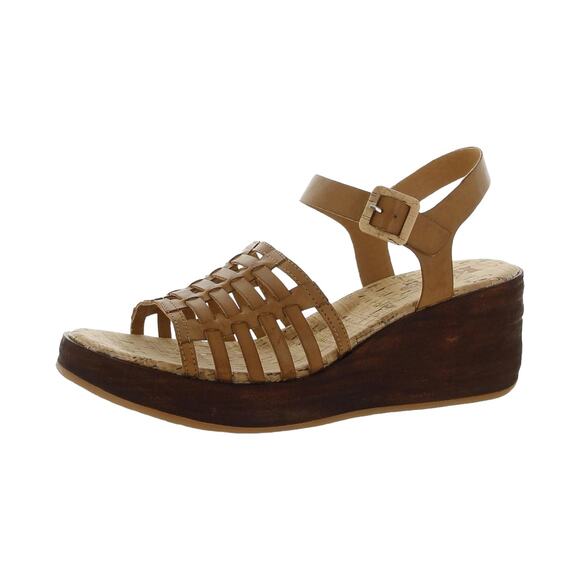 New! Korks Marley Wedge Platform Woven Sandals - Size 9 - Picture 1 of 8